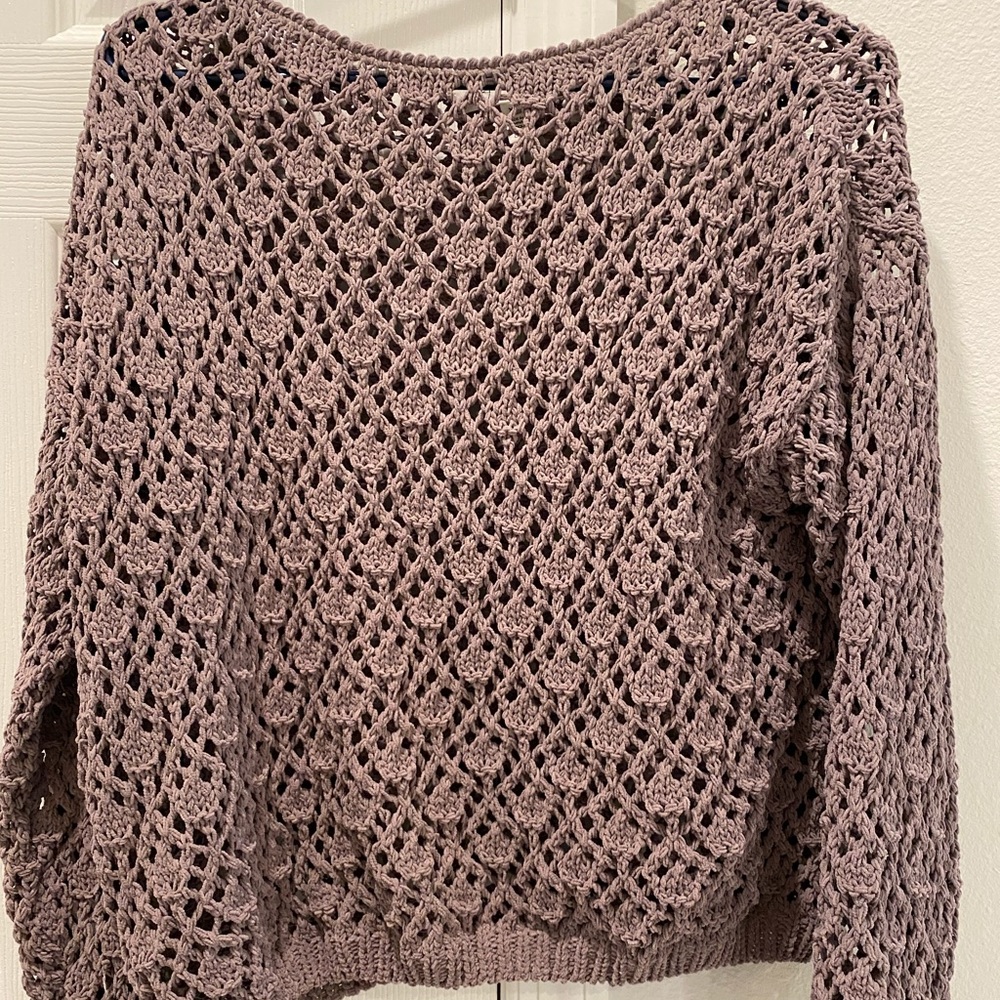 Crocheted woman’s sweater